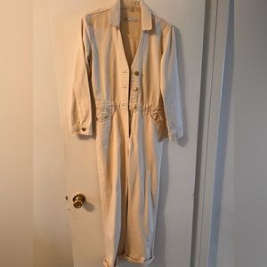 Zara jumpsuit cream